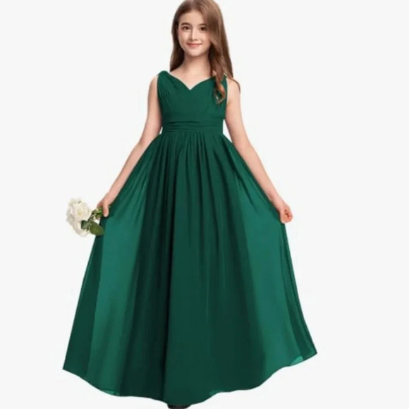 Amazon - Never Worn Junior Girls Bridesmaid Dress - Picture 6 of 6